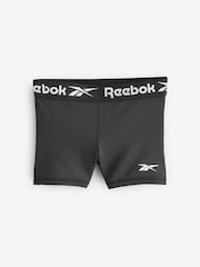 Reebok Girls Logo Tape Black Shorts - Image 7 of 10
