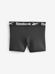 Reebok Girls Logo Tape Black Shorts - Image 8 of 10
