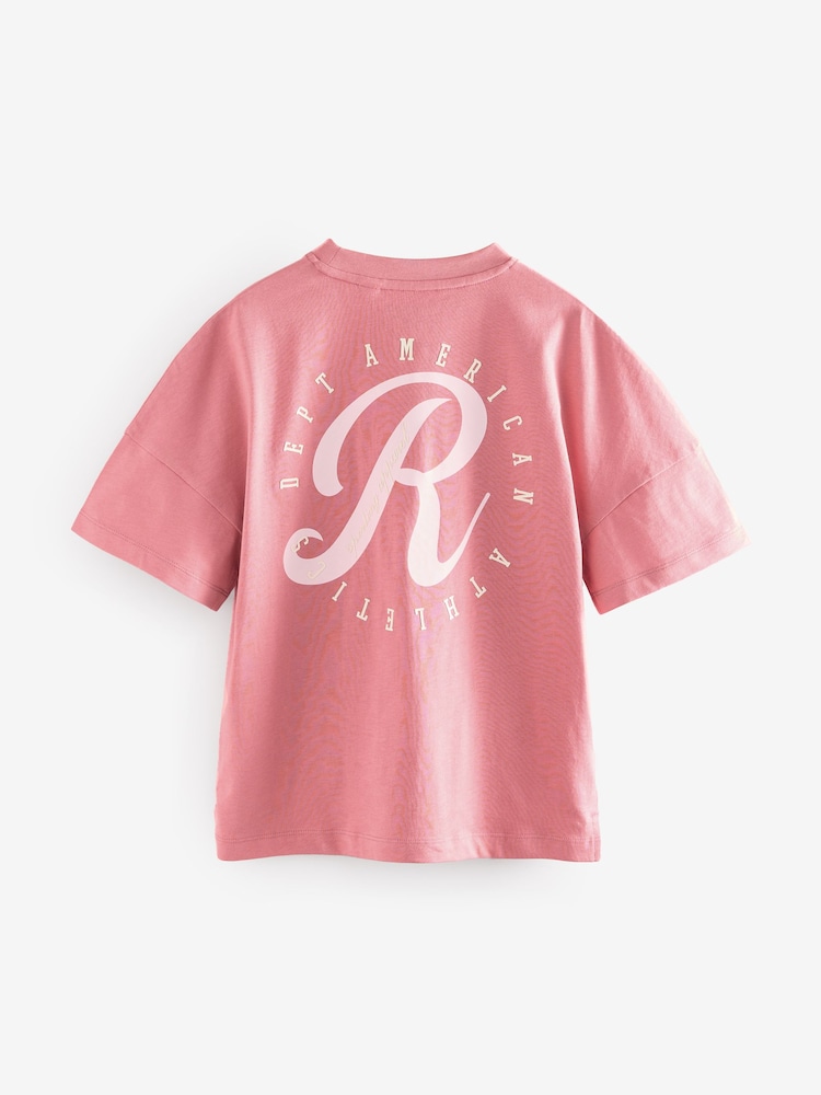 Reebok Oversized Girls 100% Cotton Graphic T-Shirt - Image 2 of 4