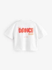 Reebok Girls Oversized Cropped 100% Cotton Graphic T-Shirt - Image 2 of 5