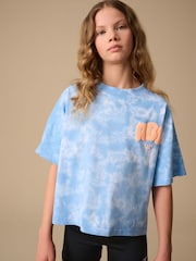 Reebok Girls Oversized Cropped 100% Cotton Graphic T-Shirt - Image 2 of 5