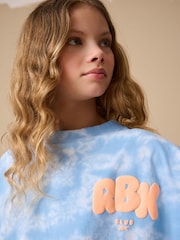 Reebok Girls Oversized Cropped 100% Cotton Graphic T-Shirt - Image 4 of 5