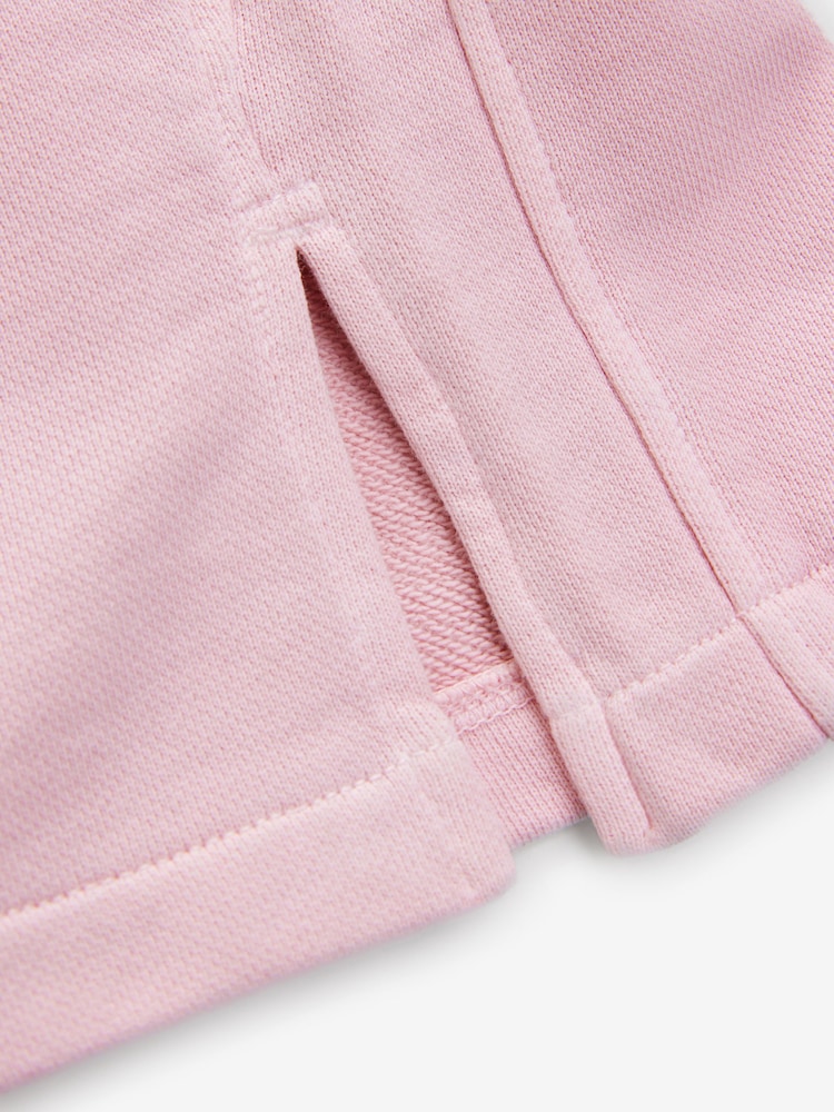 Reebok Girls Washed Pink 100% Cotton Wide Leg Joggers - Image 13 of 13