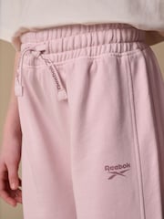 Reebok Girls Washed Pink 100% Cotton Wide Leg Joggers - Image 5 of 13