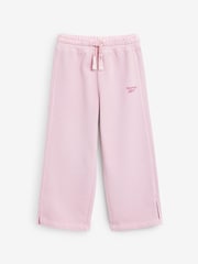 Reebok Girls Washed Pink 100% Cotton Wide Leg Joggers - Image 9 of 13