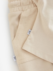 Reebok Girls Cream Graphic 100% Cotton T-Shirt and Short Set - Image 9 of 9