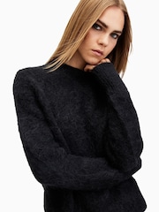 AllSaints Black Vortex Jumper - Image 2 of 7