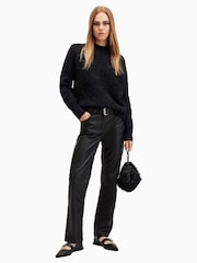AllSaints Black Vortex Jumper - Image 3 of 7
