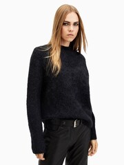 AllSaints Black Vortex Jumper - Image 4 of 7