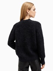 AllSaints Black Vortex Jumper - Image 6 of 7