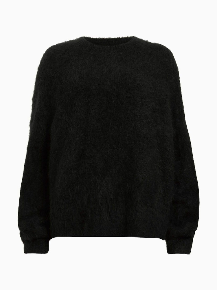 AllSaints Black Vortex Jumper - Image 7 of 7