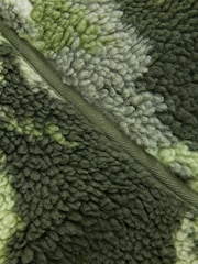 Khaki Camo Active Teddy Borg Fleece Jacket - Image 11 of 11
