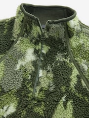 Khaki Camo Active Teddy Borg Fleece Jacket - Image 8 of 11