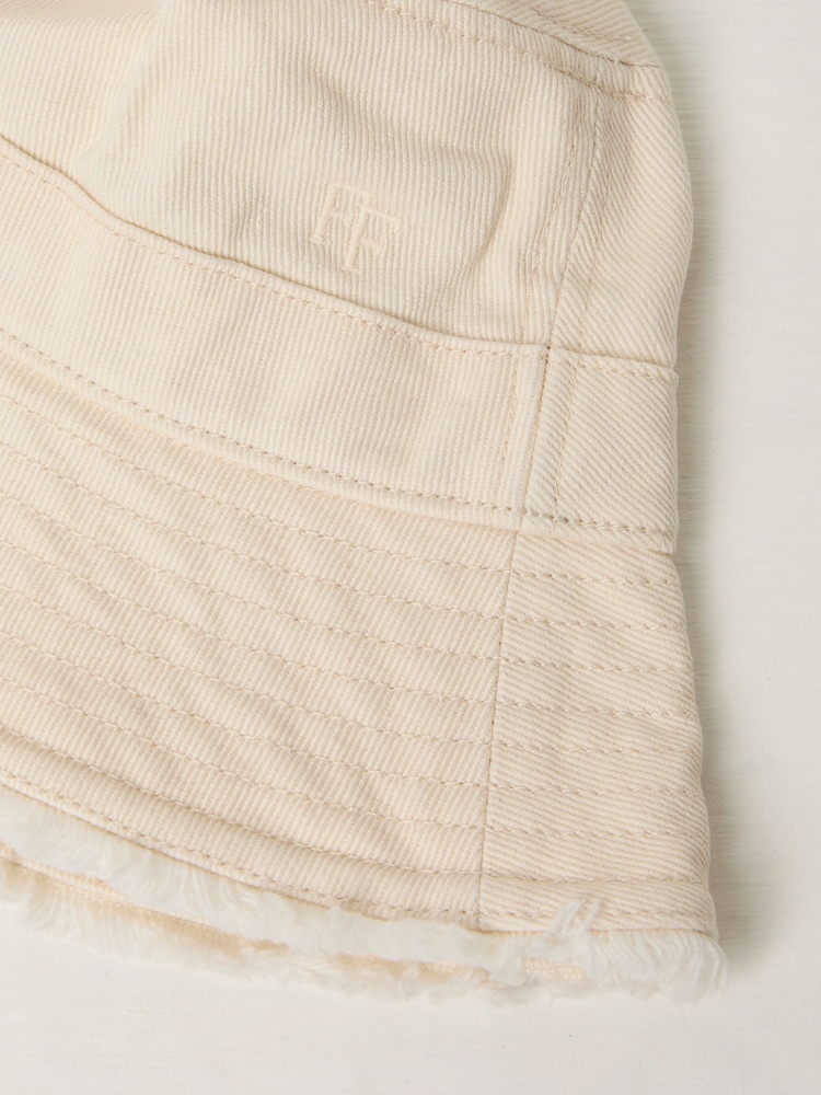FatFace Ivory Brisbane Bucket 100% Cotton Hat - Image 2 of 2