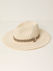 FatFace Ivory Sparkle Fedora Hat - Image 1 of 3
