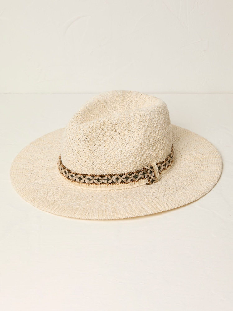 FatFace Ivory Sparkle Fedora Hat - Image 1 of 3