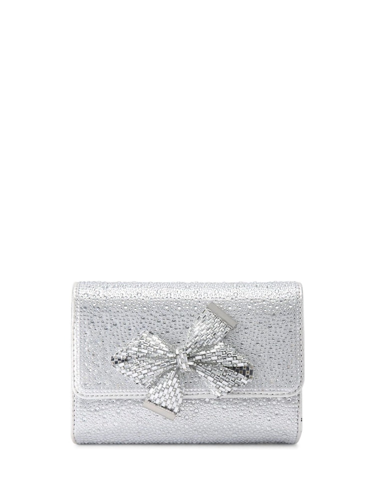 Серебряный - Carvela Regal бант наплечная сумка - Image 1 of 4