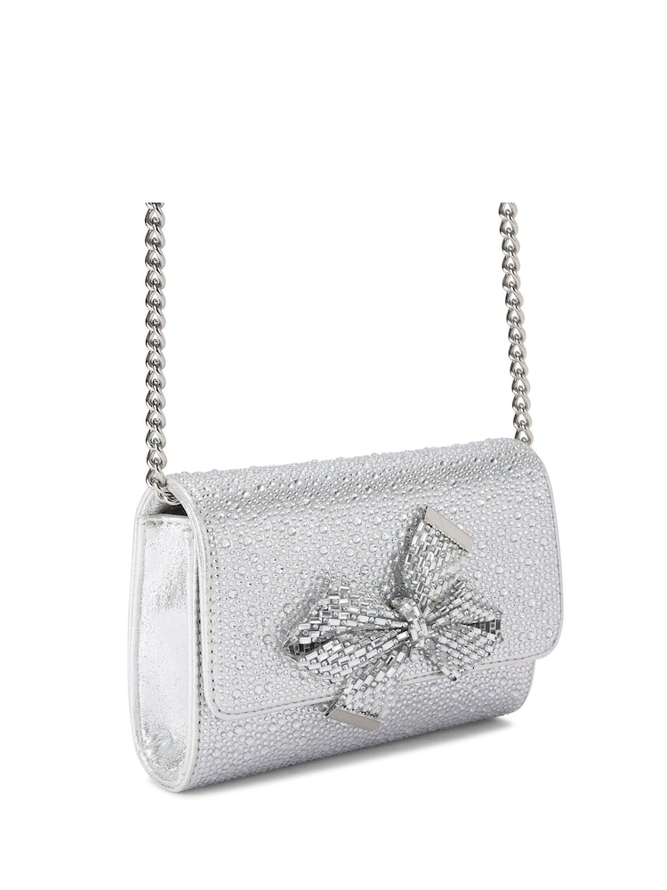 Серебряный - Carvela Regal бант наплечная сумка - Image 4 of 4