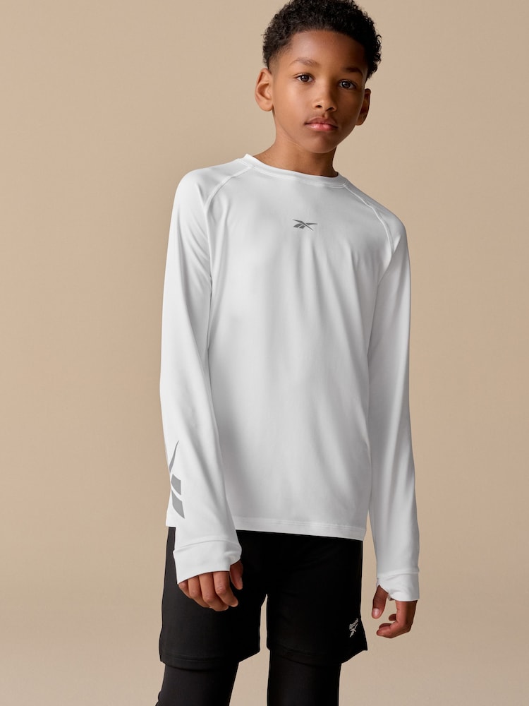 Reebok Boys Base Layer Long Sleeve T-Shirt - Image 1 of 10 Reebok Boys Base Layer Long Sleeve T-Shirt - Image 1 of 10
