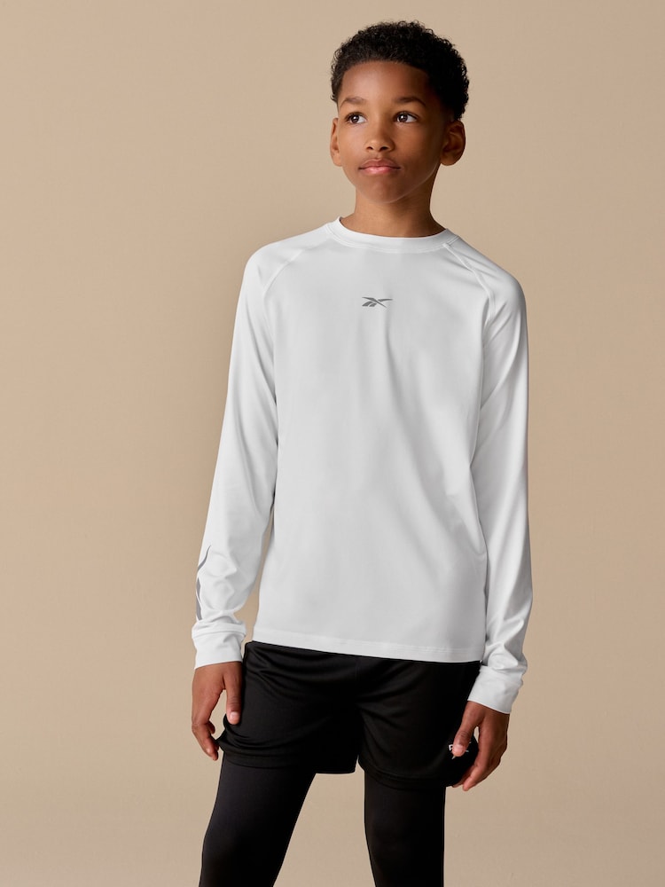 Reebok Boys Base Layer Long Sleeve T-Shirt - Image 2 of 10 Reebok Boys Base Layer Long Sleeve T-Shirt - Image 2 of 10