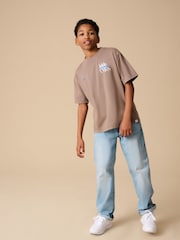 Reebok Boys Oversized 100% Cotton Graphic T-Shirt - Image 2 of 11