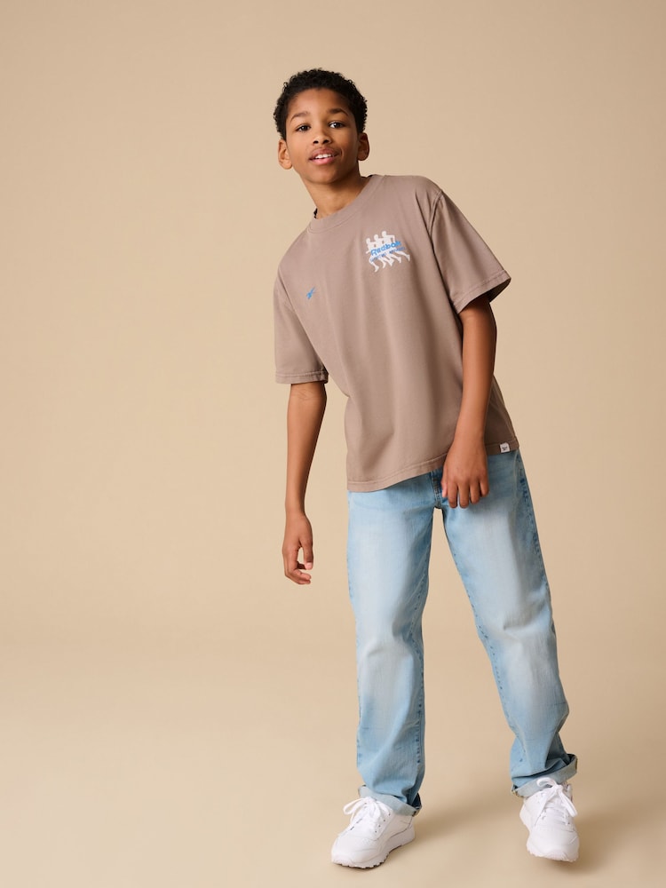Reebok Boys Oversized 100% Cotton Graphic T-Shirt - Image 2 of 11