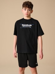 Reebok Boys Oversized 100% Cotton Graphic T-Shirt - Image 1 of 9