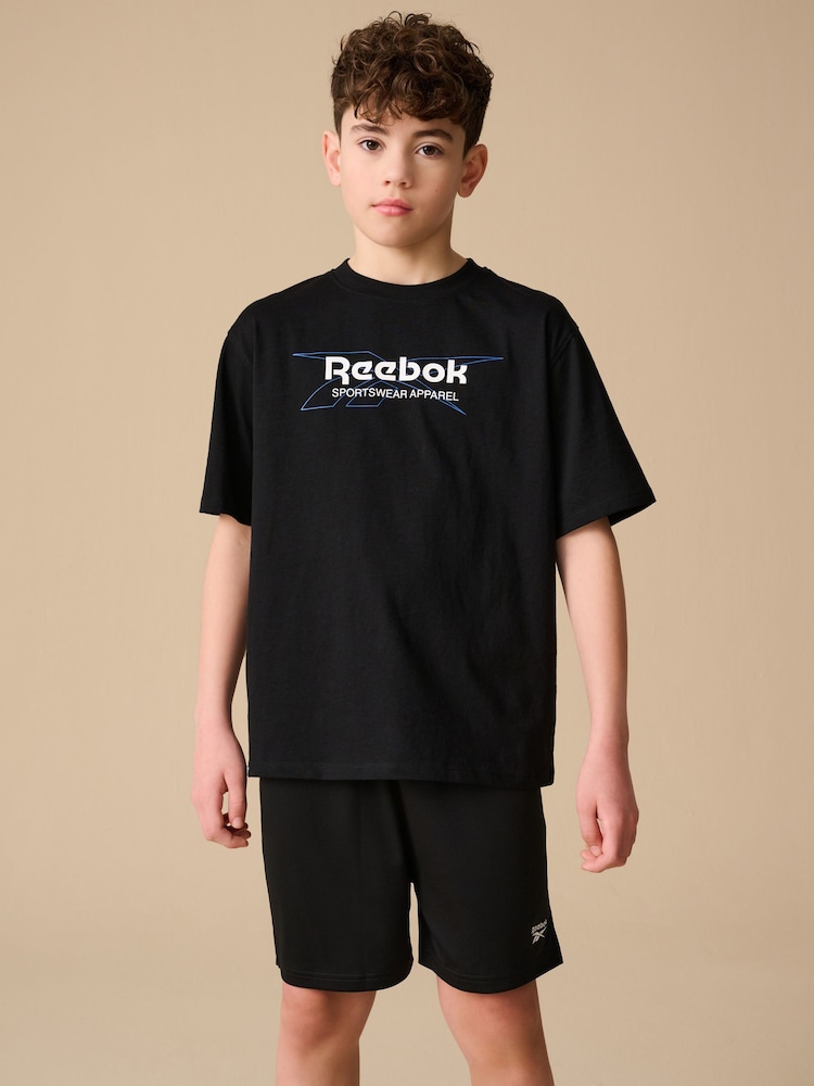 Reebok Boys Oversized 100% Cotton Graphic T-Shirt - Image 1 of 9