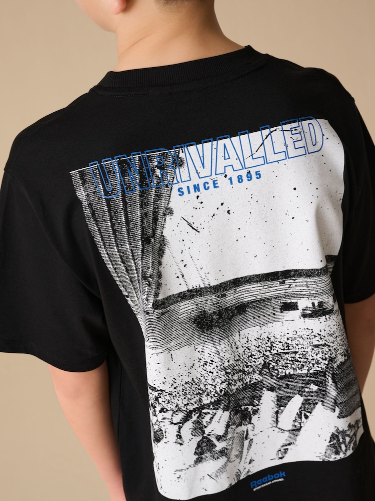 Reebok Boys Oversized 100% Cotton Graphic T-Shirt - Image 4 of 9