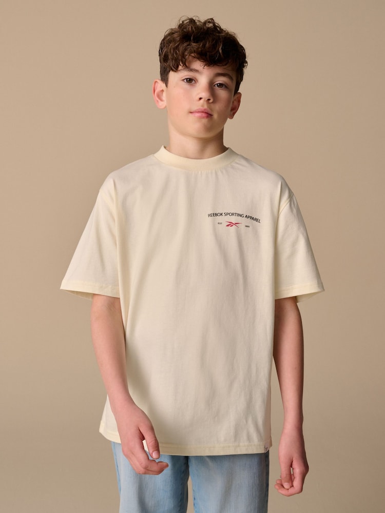 Reebok Boys Oversized 100% Cotton Graphic T-Shirt - Image 1 of 8