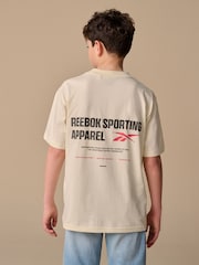 Reebok Boys Oversized 100% Cotton Graphic T-Shirt - Image 2 of 8