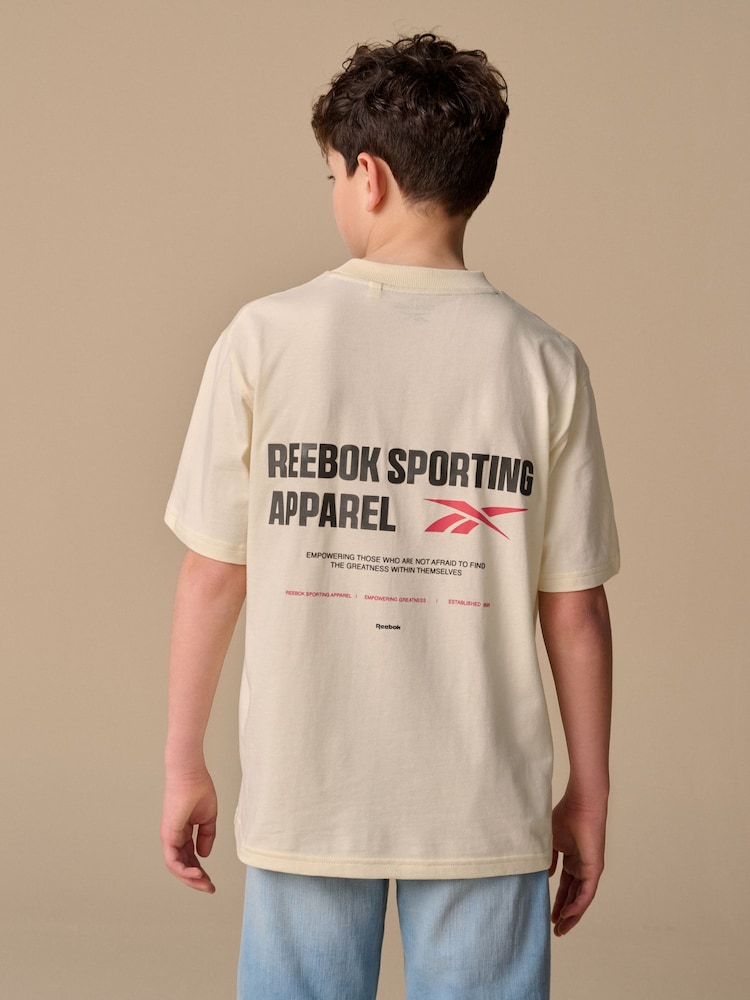Reebok Boys Oversized 100% Cotton Graphic T-Shirt - Image 2 of 8