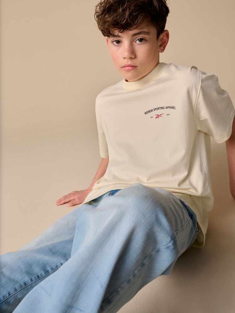 Reebok Boys Oversized 100% Cotton Graphic T-Shirt - Image 5 of 8