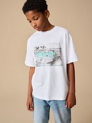 Reebok Boys Oversized 100% Cotton Graphic T-Shirt - Image 1 of 11