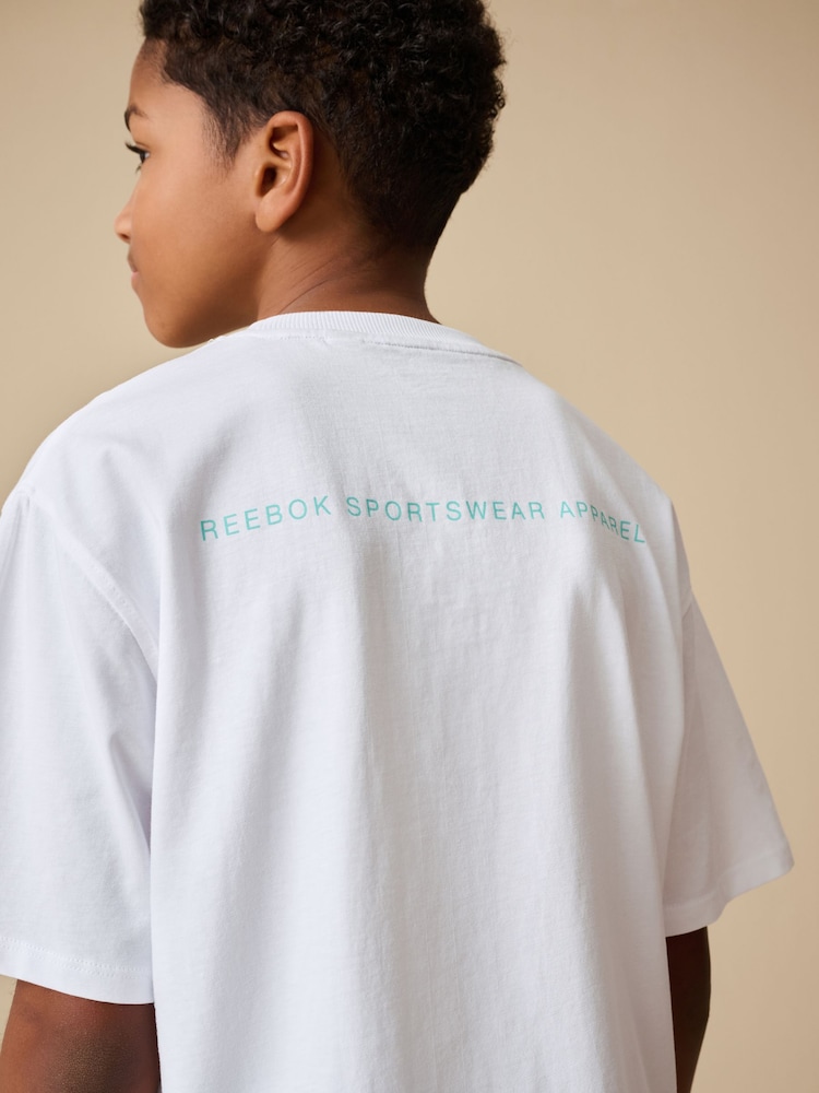 Reebok Boys Oversized 100% Cotton Graphic T-Shirt - Image 5 of 11