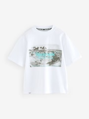 Reebok Boys Oversized 100% Cotton Graphic T-Shirt - Image 7 of 11