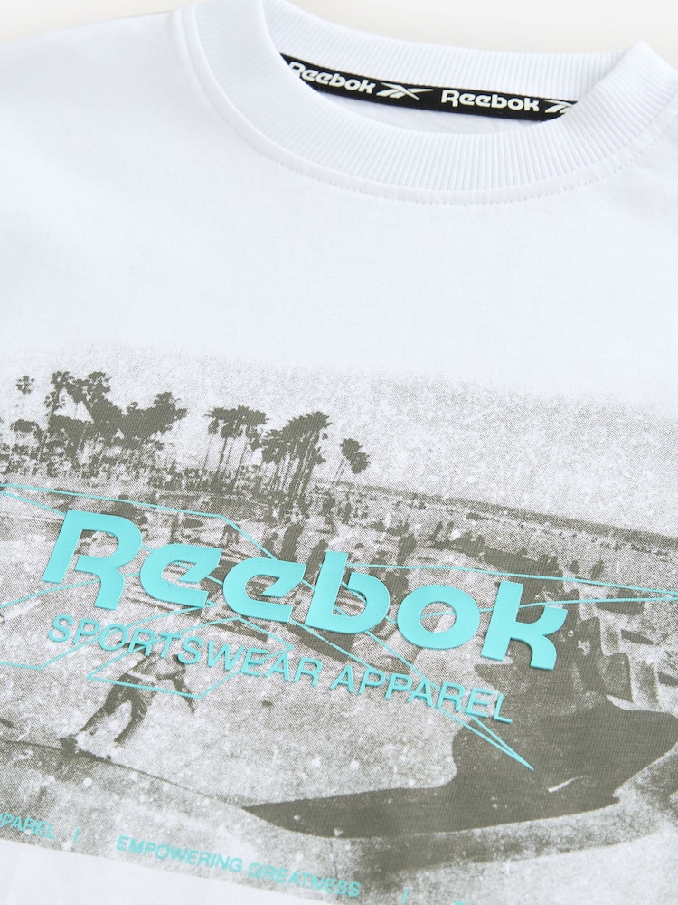Reebok Boys Oversized 100% Cotton Graphic T-Shirt - Image 9 of 11