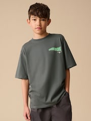 Reebok Boys Oversized 100% Cotton Graphic T-Shirt - Image 1 of 11