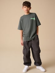 Reebok Boys Oversized 100% Cotton Graphic T-Shirt - Image 2 of 11