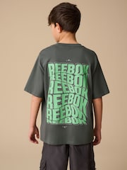 Reebok Boys Oversized 100% Cotton Graphic T-Shirt - Image 3 of 11
