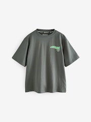 Reebok Boys Oversized 100% Cotton Graphic T-Shirt - Image 7 of 11