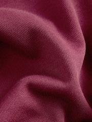 Reebok Overszied Burgundy Red Graphic Print Long Sleeve Cotton Hoodie - Image 3 of 6