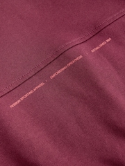 Reebok Overszied Burgundy Red Graphic Print Long Sleeve Cotton Hoodie - Image 5 of 6
