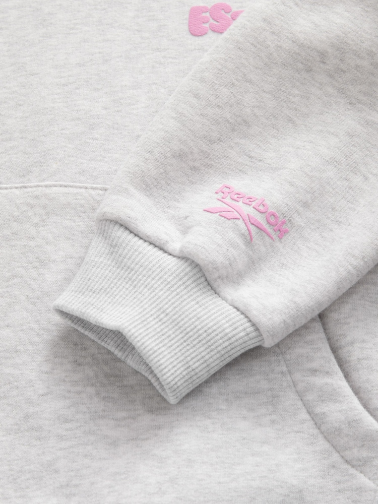 Reebok Oversized Girls Graphic Hoodie - Image 10 of 10