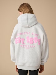 Reebok Oversized Girls Graphic Hoodie - Image 2 of 10
