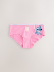 Pink/Blue Lilo and Stitch Hipsters 5 Pack (2-16yrs) - Image 2 of 9