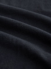 Navy Short Sleeve Bubble Hem T-Shirt - Image 7 of 8