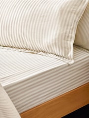 Yard Set of 2 Natural Hebden Melange Stripe 100% Cotton Pillowcases - Image 2 of 2