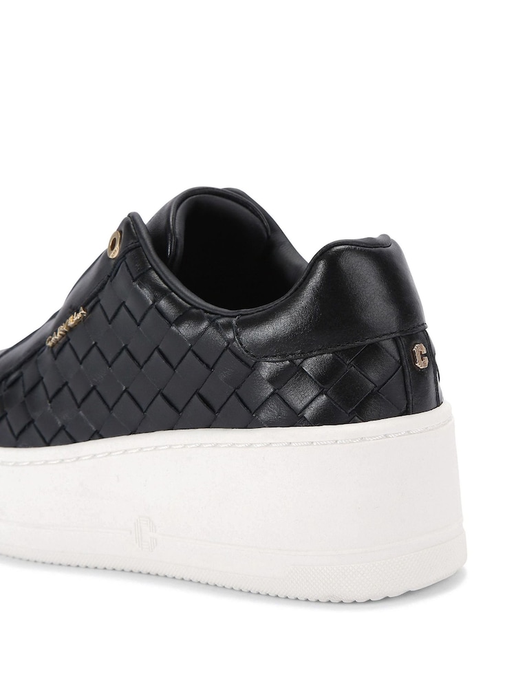 Carvela Connected Laceless Weave Black Trainers - Image 5 of 5