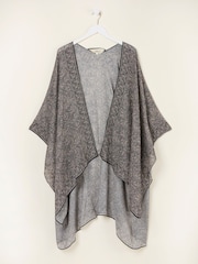 FatFace Black Leaf Printed Kimono - Image 1 of 3